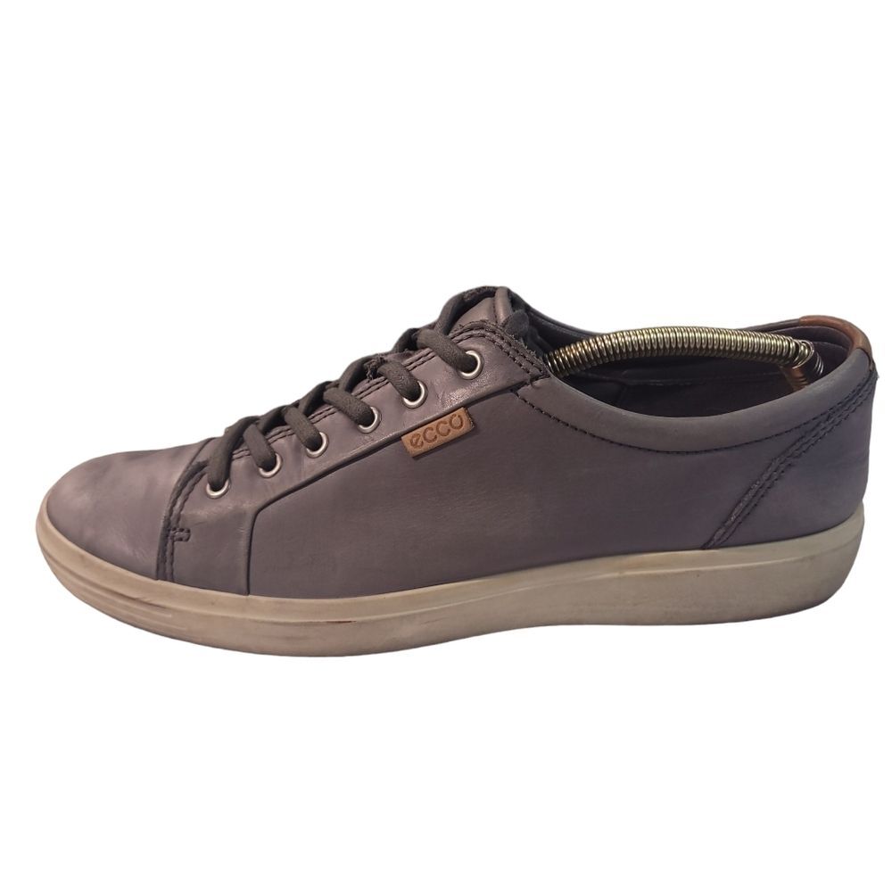Ecco Soft 7 Shoes Mens 46 / US 12-12.5 Blue Leather Casual Sneakers